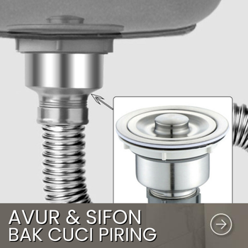 Avur & Sifon Bak Cuci Piring