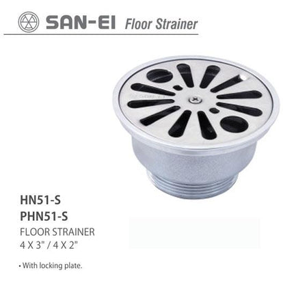 Floor Drain SAN-EI HN51-S Stainless Floor Strainer Saringan Got Kamar Mandi