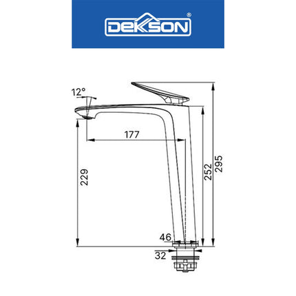 Basin Mixer Dekkson BM 8713L Keran Wastafel Panas Dingin