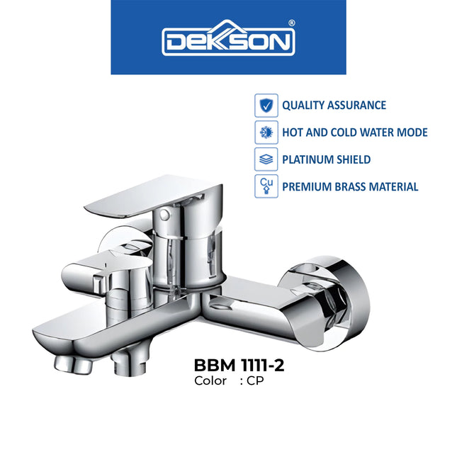 Kran Shower Bathtub Mixer 2 Function Dekkson BBM 1111 Keran Shower Panas Dingin Sower Kran Bathub Mixer