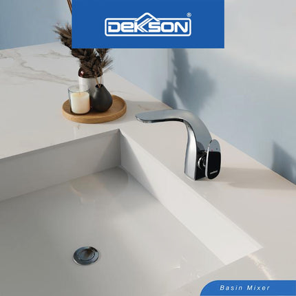 Basin Mixer Dekkson BM 1106 Keran Wastafel Panas Dingin Hot Cold Chrome Gunmetal Black Gold
