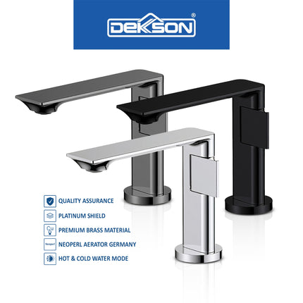 Basin Mixer Dekkson BM 1784 Brass Faucet Kran Wastafel Panas Dingin Dekson Brass Hot &amp; Cold Water