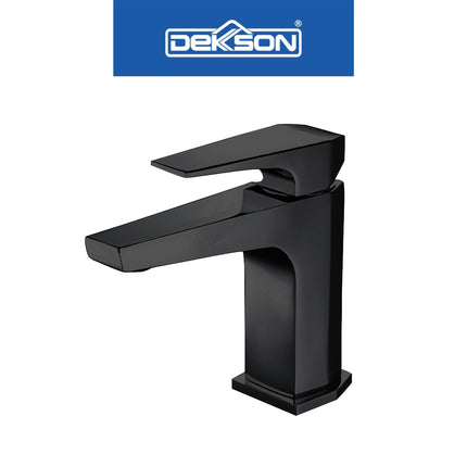 Basin Mixer Dekkson BM 1848 Premium Brass Keran Wastafel Mixer Faucet Panas Dingin Mixer Hot & Cold Water Tap Faucet Basin Chrome Black Gunmetal Gold
