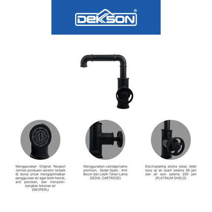 Basin Mixer Dekkson BM 2002 Keran Wastafel Panas Dingin Hot and Cold