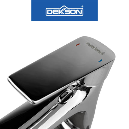 Basin Mixer Dekkson BM 8105 CP Mix Cold And Hot Water Brass Faucet Tap Keran Air Panas Dingin Wastafel Chrome Polished
