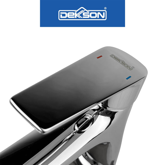 Basin Mixer Dekkson BM 8105 CP Mix Cold And Hot Water Brass Faucet Tap Keran Air Panas Dingin Wastafel Chrome Polished