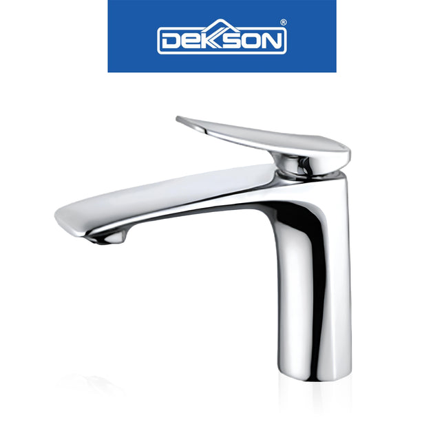 Basin Mixer Dekkson BM 8714 Keran Air Panas Dingin Wastafel Cuci Tangan Faucet Mixer Hot And Cold Water Basin Tap Chrome Matte Black