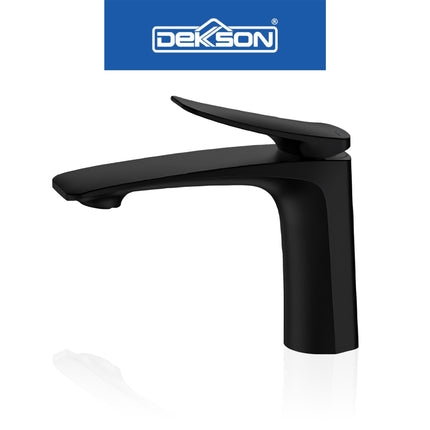Basin Mixer Dekkson BM 8714 Keran Air Panas Dingin Wastafel Cuci Tangan Faucet Mixer Hot And Cold Water Basin Tap Chrome Matte Black