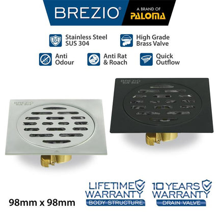 BREZIO Floor Drain Strainer Saringan Got Kamar Mandi Anti Bau FDBZ 17 Series