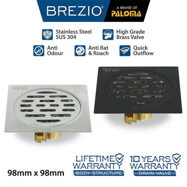 BREZIO Floor Drain Strainer Saringan Got Kamar Mandi Anti Bau FDBZ 17 Series