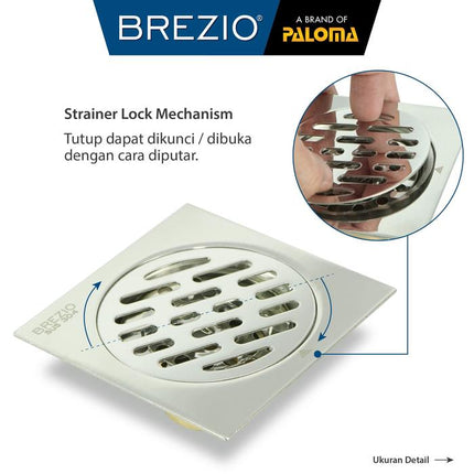 BREZIO Floor Drain Strainer Saringan Got Kamar Mandi Anti Bau FDBZ 17 Series