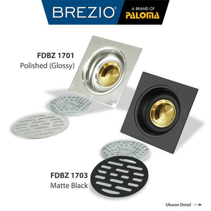 BREZIO Floor Drain Strainer Saringan Got Kamar Mandi Anti Bau FDBZ 17 Series