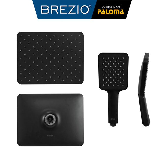 BREZIO FCBZ 3227 Keran Mixer Shower Tanam Set Dinding Tembok Kran Air Black