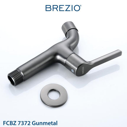 BREZIO Keran Bak Mandi Tembok Kran Air Dinding Brass Kuningan Chrome Silver Grey Abu Black Hitam Gunmetal Gun Metal FCBZ 7172 FCBZ 7272 FCBZ 7372