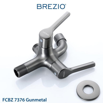 BREZIO Keran Cabang Shower Bak Mandi Tembok Kran Air Brass Kuningan Chrome Krom Black Hitam Gunmetal Gun Metal FCBZ 7176 FCBZ 7276 FCBZ 7376