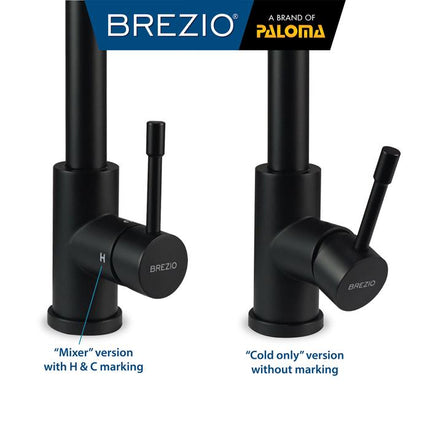 BREZIO Keran Dapur Cuci Piring Fleksibel Tarik Kran Air Sink Flexible Pull Out Down Mixer Panas Dingin Stainless Black Gunmetal Gun Metal Grey Gold Hitam Abu Emas FCBZ 8151 8161