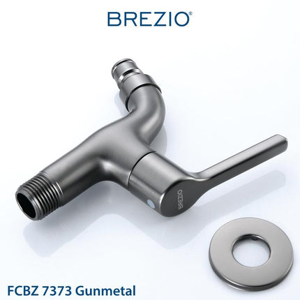 BREZIO Keran Mesin Cuci Selang Taman Dinding Tembok Kran Air Brass Kuningan Chrome Krom Grey Abu Black Hitam Gunmetal Gun Metal FCBZ 7173 FCBZ 7273 FCBZ 7373