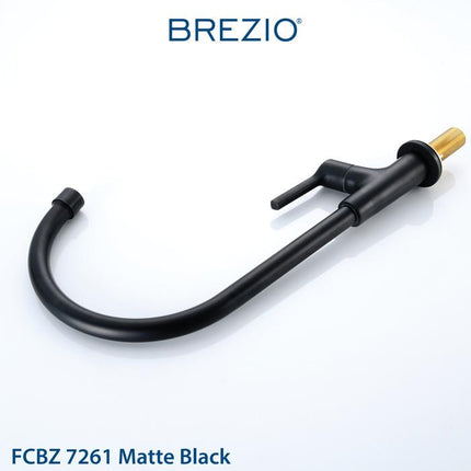 BREZIO Keran Sink Angsa Cuci Piring Dapur Kran Air Black Hitam Wastafel Brass Kuningan Chrome Silver Grey Abu Black Hitam Gunmetal Gun Metal FCBZ 7161 FCBZ 7261 7361