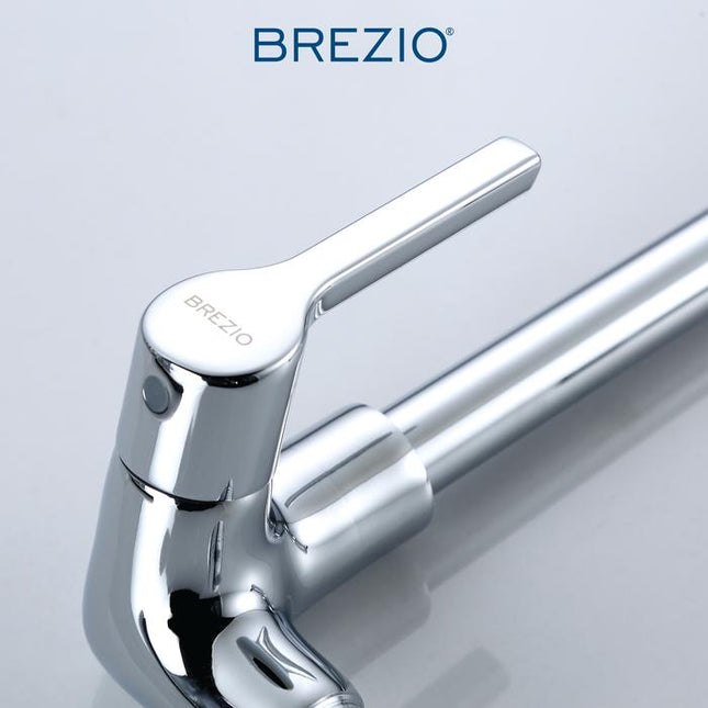BREZIO Keran Sink Angsa Cuci Piring Dapur Tembok Kran Air Black Hitam Wastafel Brass Kuningan Chrome Silver Grey Abu Black Hitam Gunmetal Gun Metal FCBZ 7163 FCBZ 7263 FCBZ 7363