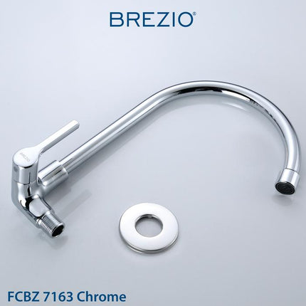 BREZIO Keran Sink Angsa Cuci Piring Dapur Tembok Kran Air Black Hitam Wastafel Brass Kuningan Chrome Silver Grey Abu Black Hitam Gunmetal Gun Metal FCBZ 7163 FCBZ 7263 FCBZ 7363