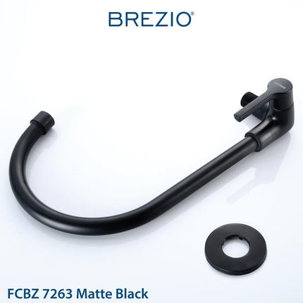 BREZIO Keran Sink Angsa Cuci Piring Dapur Tembok Kran Air Black Hitam Wastafel Brass Kuningan Chrome Silver Grey Abu Black Hitam Gunmetal Gun Metal FCBZ 7163 FCBZ 7263 FCBZ 7363