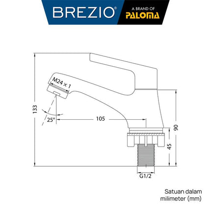 BREZIO Keran Wastafel Cuci Tangan Meja FCBZ 7184 FCBZ 7284 FCBZ 7384 Basin Sink Kran Air