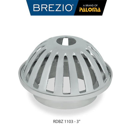 BREZIO Roof Drain Saringan Talang Air Saringan Dak Brass Kuningan 2" 2.5" 3" 4" Inch RDBZ 1101 RDBZ 1102 RDBZ 1103 RDBZ 1104