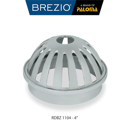 BREZIO Roof Drain Saringan Talang Air Saringan Dak Brass Kuningan 2" 2.5" 3" 4" Inch RDBZ 1101 RDBZ 1102 RDBZ 1103 RDBZ 1104