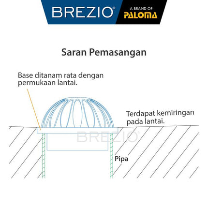 BREZIO Roof Drain Saringan Talang Air Saringan Dak Brass Kuningan 2" 2.5" 3" 4" Inch RDBZ 1101 RDBZ 1102 RDBZ 1103 RDBZ 1104