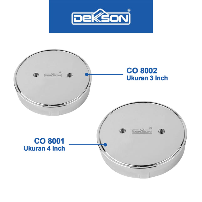 Clean Out Dekkson CO 8001 8002 BR CP Tutup Saluran Air 3'' 4'' Tutup Bak Control Septic Tank Kuningan 3INCH &amp; 4INCH
