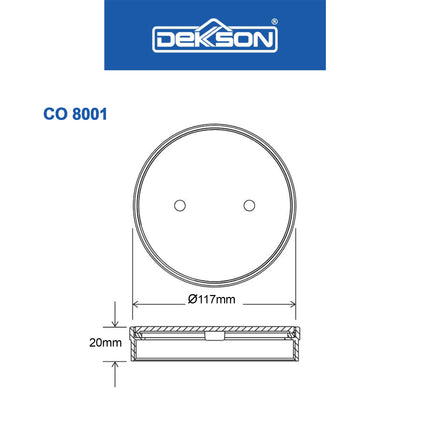 Clean Out Dekkson CO 8001 8002 BR CP Tutup Saluran Air 3'' 4'' Tutup Bak Control Septic Tank Kuningan 3INCH &amp; 4INCH