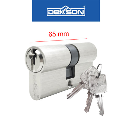 Double Cylinder Dekson Dekkson CYL DC DL 65MM SN Silinder Kunci Pintu