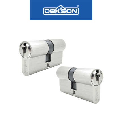 Double Cylinder Kunci Dekson Dekkson CYL DC DL 60MM SN Silinder Kunci Pintu