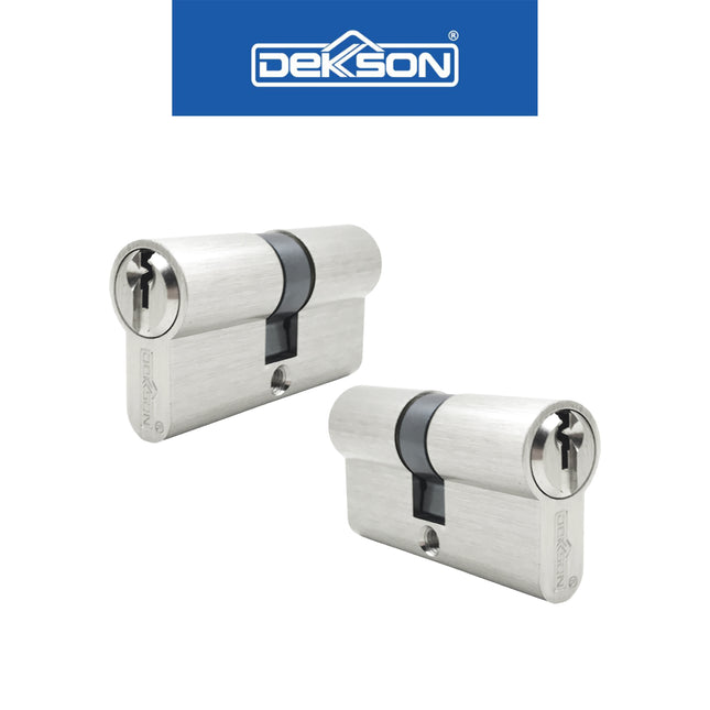 Double Cylinder Kunci Dekson Dekkson CYL DC DL 60MM SN Silinder Kunci Pintu