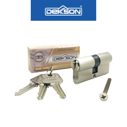 Double Cylinder Kunci Dekson Dekkson CYL DC DL 60MM SN Silinder Kunci Pintu