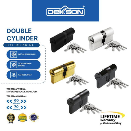 DEKKSON Double Computer Key Cylinder Silinder Pintu DC KK DL Brass