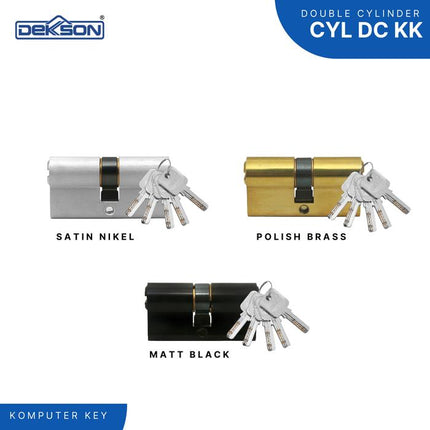 DEKKSON Double Computer Key Cylinder Silinder Pintu DC KK DL Brass