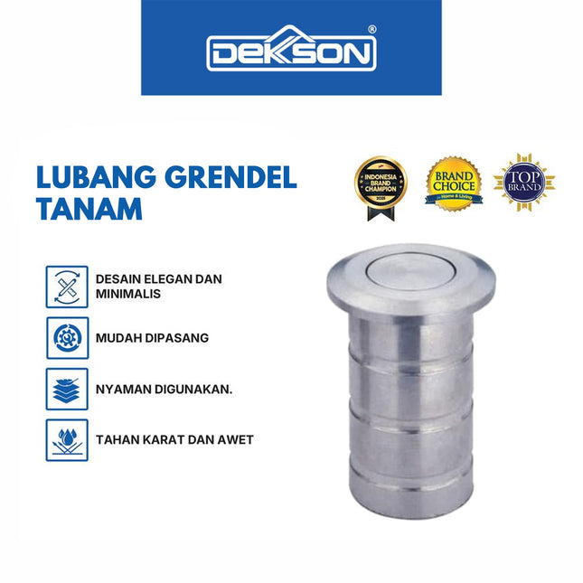 Dust Proof Dekson Dekkson DP DKS SS Penutup Lubang Grendel Tanam
