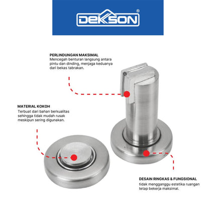 Door Stopper Dekkson DS 007 SN Penahan Pengganjal Pintu