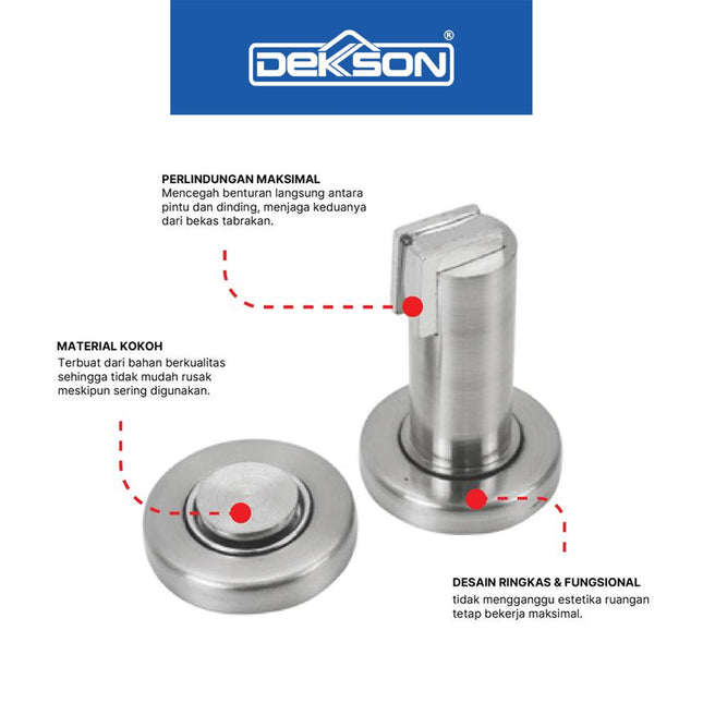 Door Stopper Dekkson DS 007 SN Penahan Pengganjal Pintu
