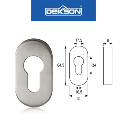 Escutcheon Dekson Dekkson ESCN 84030 SSS Tutup Ring Kunci Oval