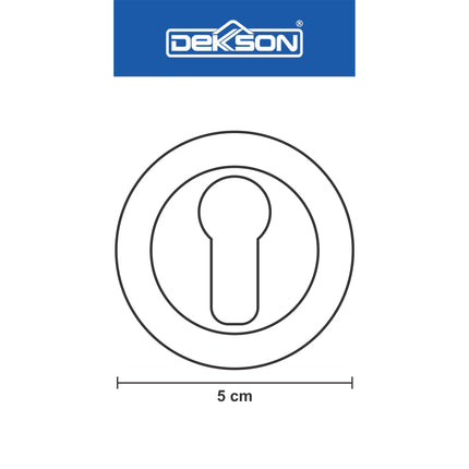 Escutcheon Dekson Dekkson ESC DKS SN+CP Tutup Ring Kunci Bulat
