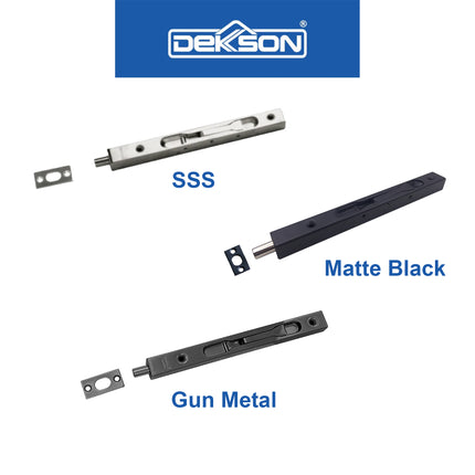 DEKKSON Flush Bolt FB 040 Grendel Pintu Tanam Stainless Steel Deluxe SUS 304