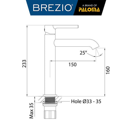 BREZIO Keran Wastafel Tinggi Cuci Tangan Kran Air Panas Dingin Bambu Sedang Tall Medium Faucet Basin Mixer Hot Cold Lavatory Kamar Mandi Chrome Krom Silver Gunmetal Grey Abu Matte Black Hitam Brushed Gold Emas FCBZ 2132 2132CP 2132GM 2132MB 2132BG