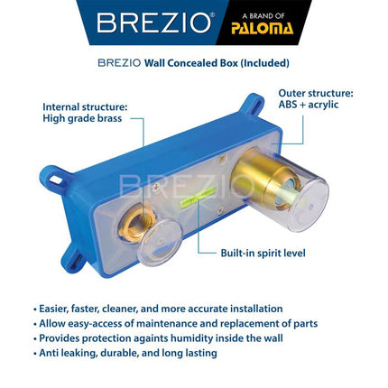 BREZIO Keran Wastafel Tanam Concealed Cuci Tangan Kran Air Panas Dingin Dinding Wall Faucet Basin Mixer Hot Cold Lavatory Kamar Mandi Chrome Krom Silver Gunmetal Grey Abu Matte Black Hitam Brushed Gold Emas FCBZ 2135 2135CP 2135GM 2135MB 2135BG