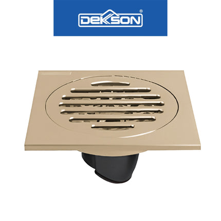 Floor Drain Dekkson FD 9900 BR Brass Saringan Selokan Air Premium Brass Got Kamar Mandi Anti Bau