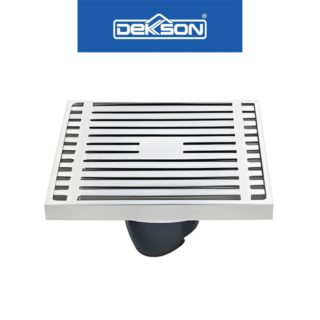 Floor Drain Dekkson FD 9907 BR CP SN GUN GREY MB PB Saringan Drainase Lantai Floor Drain 4 Inch Brass Black Gold Grey Silver