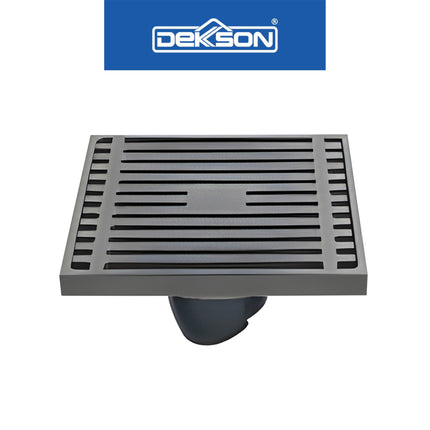 Floor Drain Dekkson FD 9907 BR CP SN GUN GREY MB PB Saringan Drainase Lantai Floor Drain 4 Inch Brass Black Gold Grey Silver