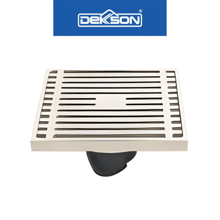 Floor Drain Dekkson FD 9907 BR CP SN GUN GREY MB PB Saringan Drainase Lantai Floor Drain 4 Inch Brass Black Gold Grey Silver