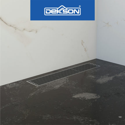 Floor Drain Dekkson FD 7030 7060 Saringan Air Kamar Mandi Toilet Garis Kotak Panjang 300mm 600mm Stainless Saringan Selokan WC